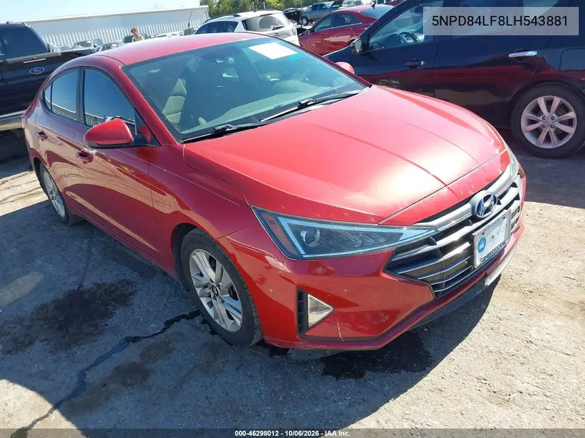 HYUNDAI ELANTRA 2020, VIN 5NPD84LF8LH543881