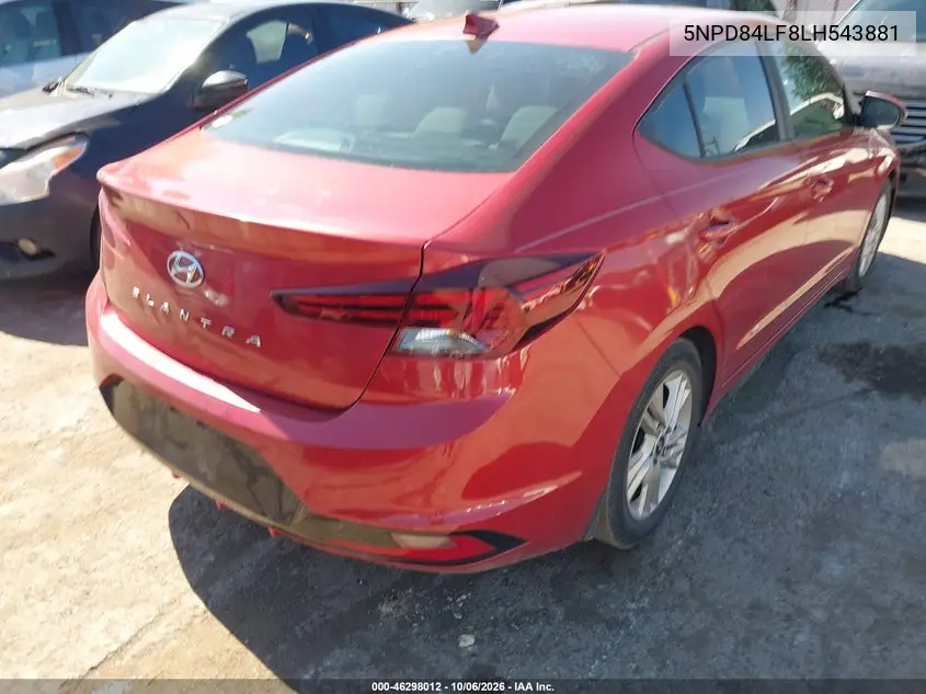 2020 HYUNDAI ELANTRA VIN 5NPD84LF8LH543881 — фото 4