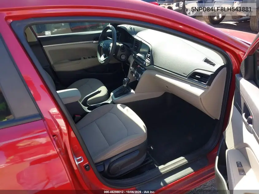 2020 HYUNDAI ELANTRA VIN 5NPD84LF8LH543881 — фото 5