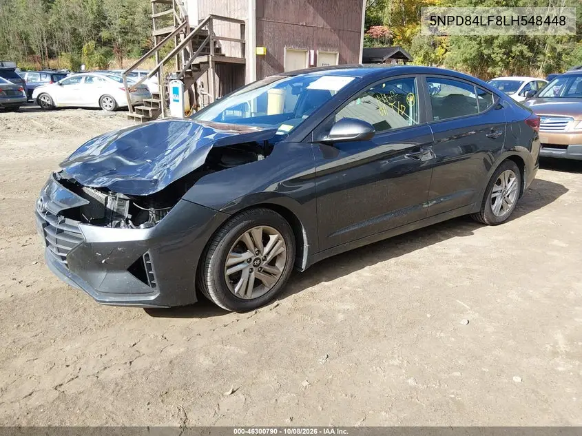 2020 HYUNDAI ELANTRA VIN 5NPD84LF8LH548448 — фото 2