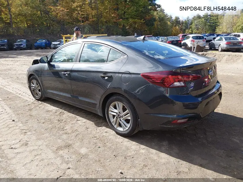 2020 HYUNDAI ELANTRA VIN 5NPD84LF8LH548448 — фото 3