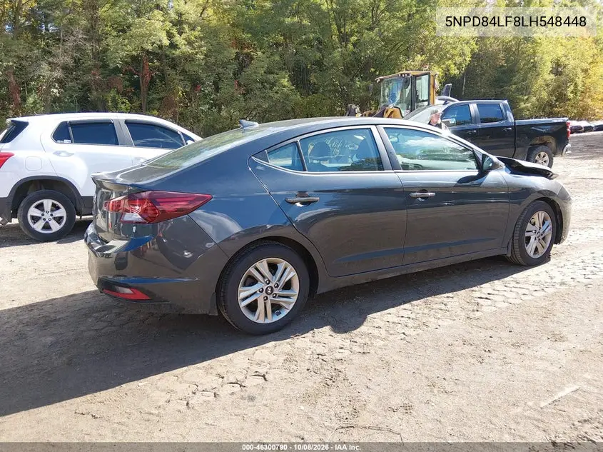 2020 HYUNDAI ELANTRA VIN 5NPD84LF8LH548448 — фото 4