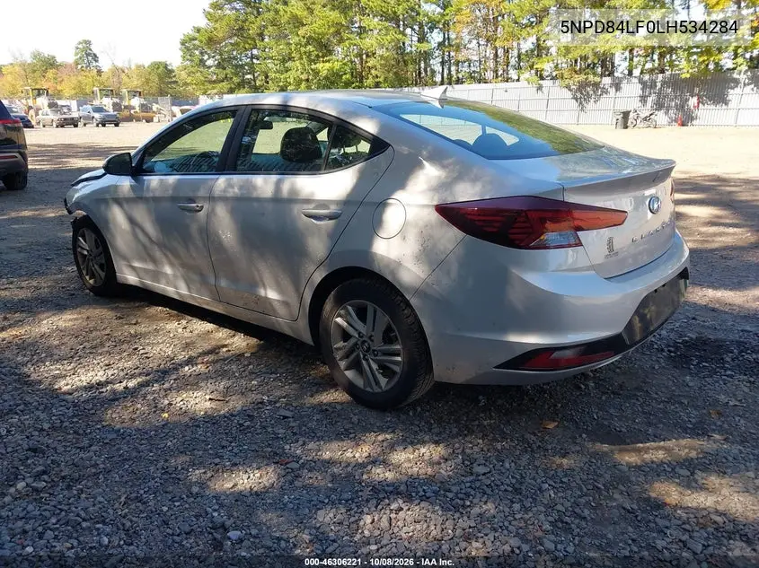 2020 HYUNDAI ELANTRA VIN 5NPD84LF0LH534284 — фото 3