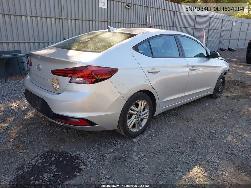 2020 HYUNDAI ELANTRA VIN 5NPD84LF0LH534284 — фото 4