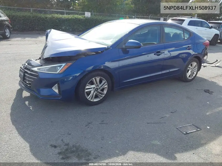 2020 HYUNDAI ELANTRA VIN 5NPD84LFXLH508937 — фото 2