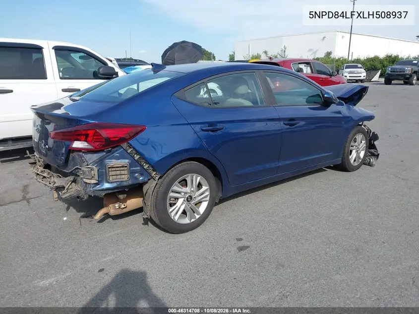 2020 HYUNDAI ELANTRA VIN 5NPD84LFXLH508937 — фото 4