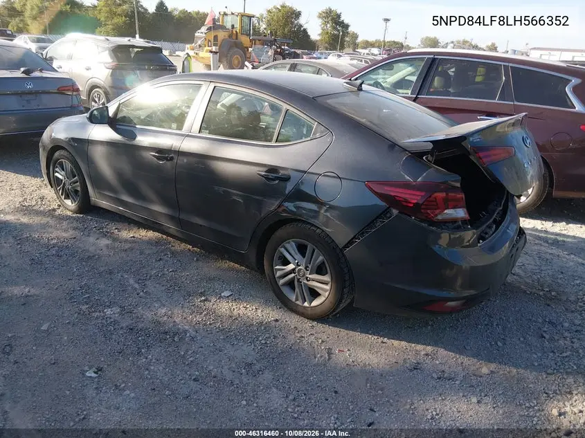 2020 HYUNDAI ELANTRA VIN 5NPD84LF8LH566352 — фото 3
