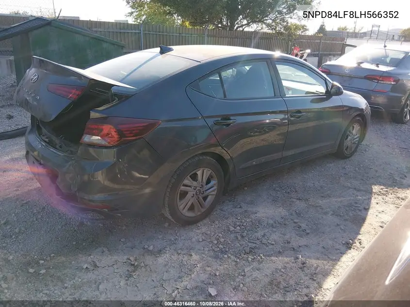 2020 HYUNDAI ELANTRA VIN 5NPD84LF8LH566352 — фото 4