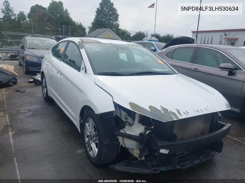 HYUNDAI ELANTRA 2020, VIN 5NPD84LF3LH530634