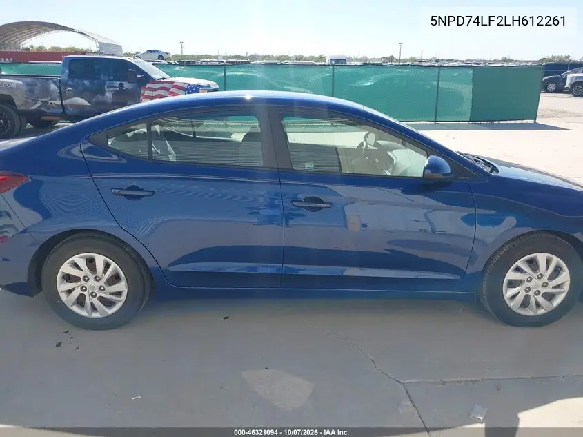 2020 HYUNDAI ELANTRA VIN 5NPD74LF2LH612261 — фото 14
