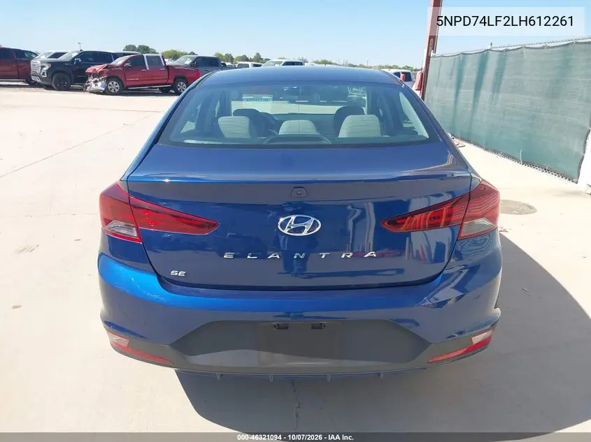 2020 HYUNDAI ELANTRA VIN 5NPD74LF2LH612261 — фото 17