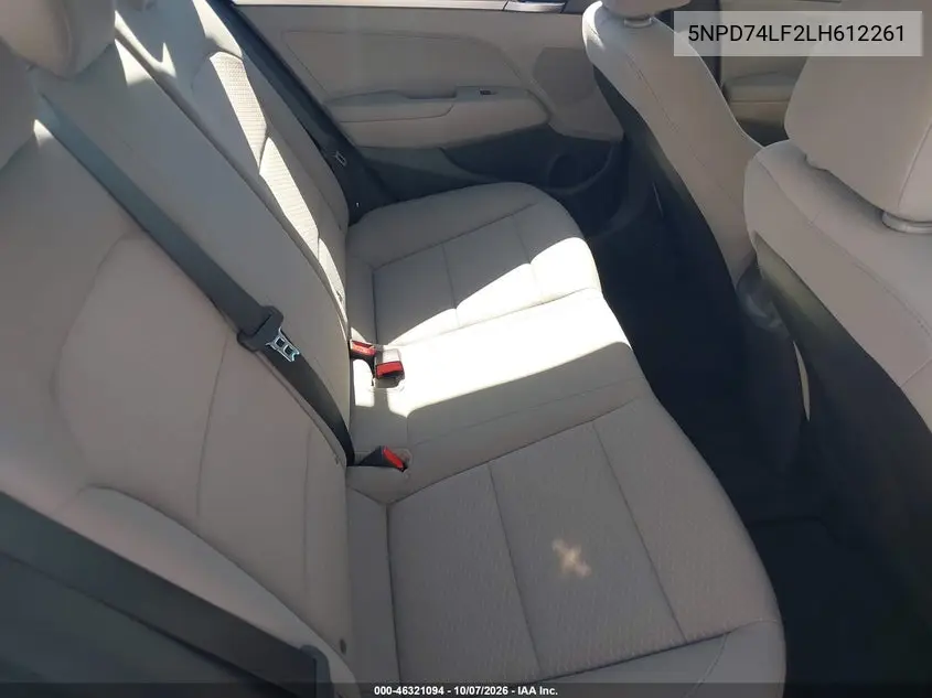 2020 HYUNDAI ELANTRA VIN 5NPD74LF2LH612261 — фото 8