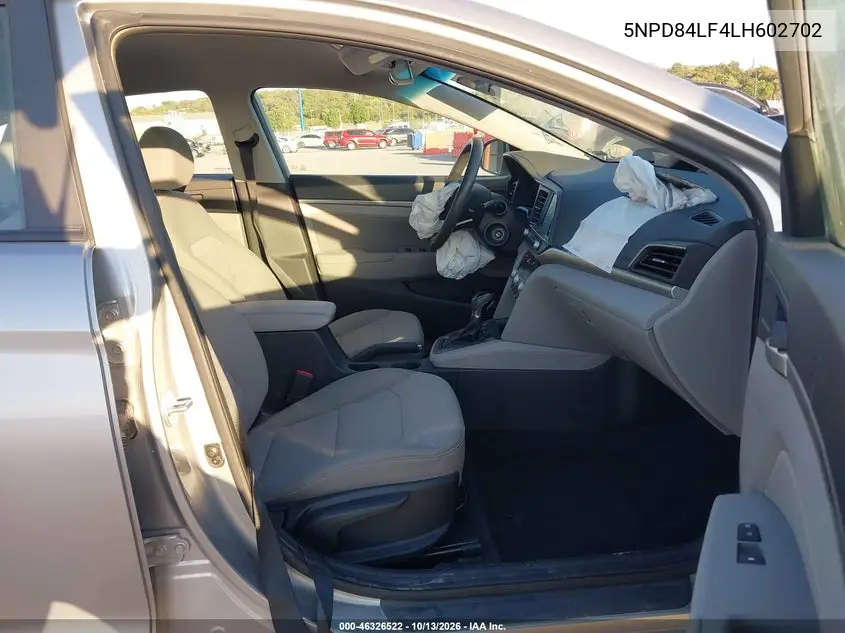 2020 HYUNDAI ELANTRA VIN 5NPD84LF4LH602702 — фото 5