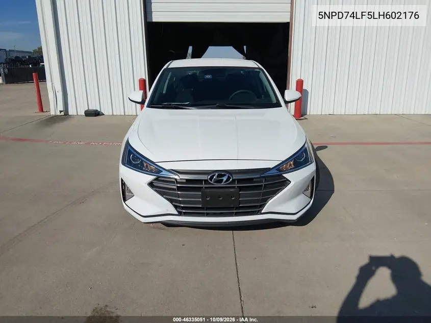 2020 HYUNDAI ELANTRA VIN 5NPD74LF5LH602176 — фото 12