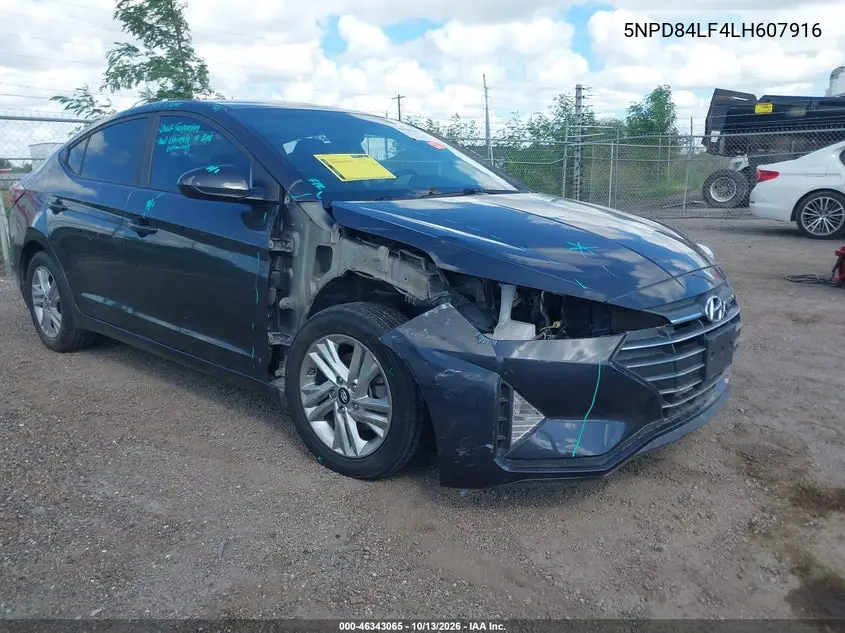 HYUNDAI ELANTRA 2020, VIN 5NPD84LF4LH607916