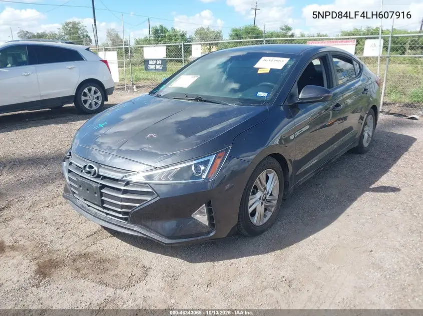 2020 HYUNDAI ELANTRA VIN 5NPD84LF4LH607916 — фото 2