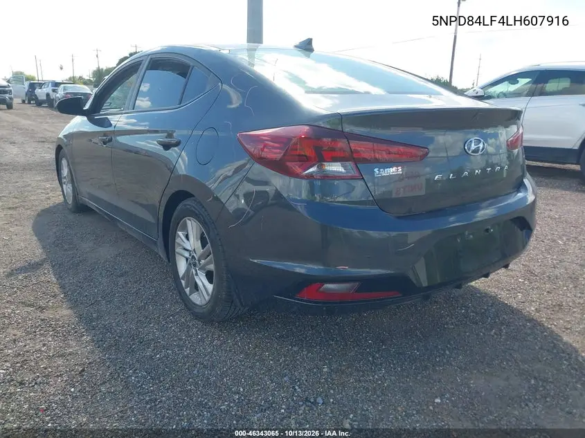 2020 HYUNDAI ELANTRA VIN 5NPD84LF4LH607916 — фото 3