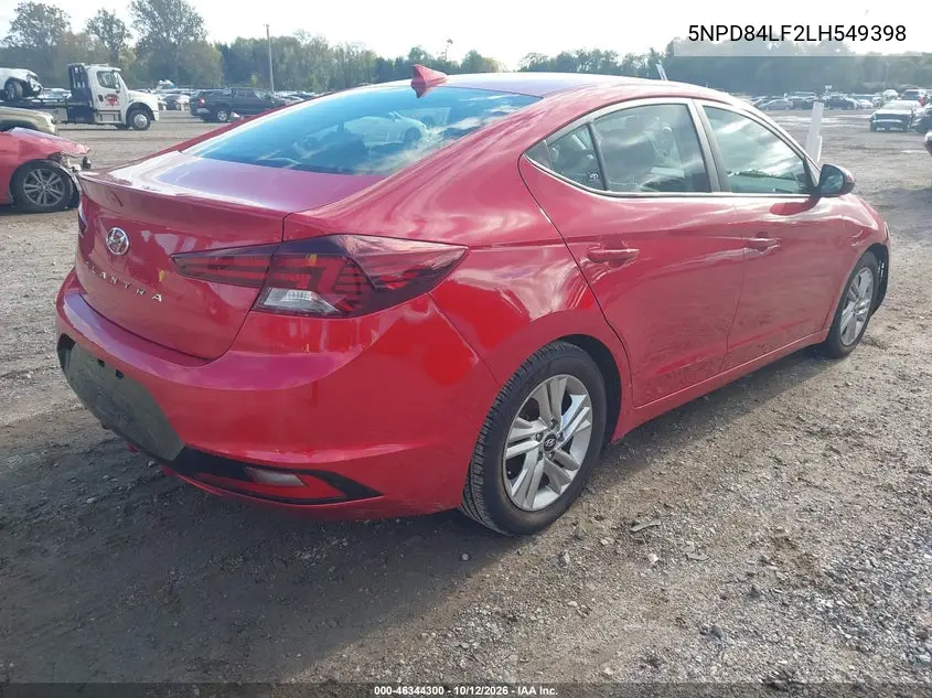 2020 HYUNDAI ELANTRA VIN 5NPD84LF2LH549398 — фото 4
