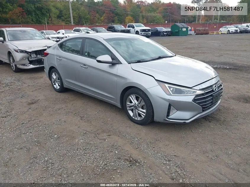 HYUNDAI ELANTRA 2020, VIN 5NPD84LF7LH581487