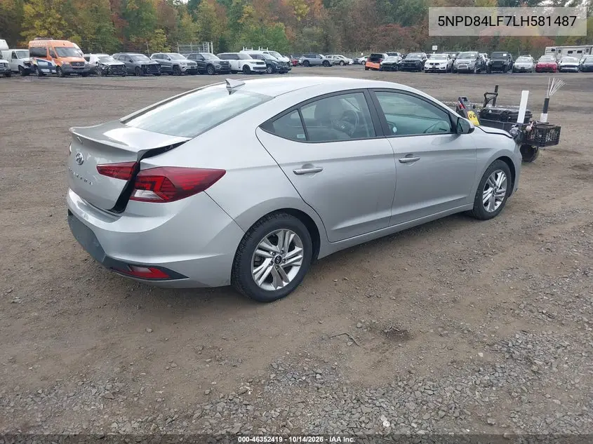 2020 HYUNDAI ELANTRA VIN 5NPD84LF7LH581487 — фото 4