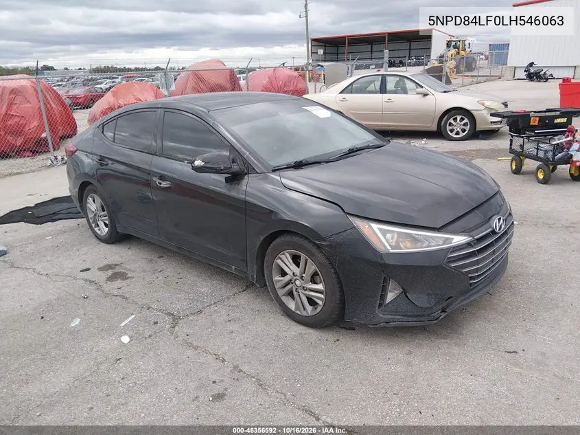 HYUNDAI ELANTRA 2020, VIN 5NPD84LF0LH546063
