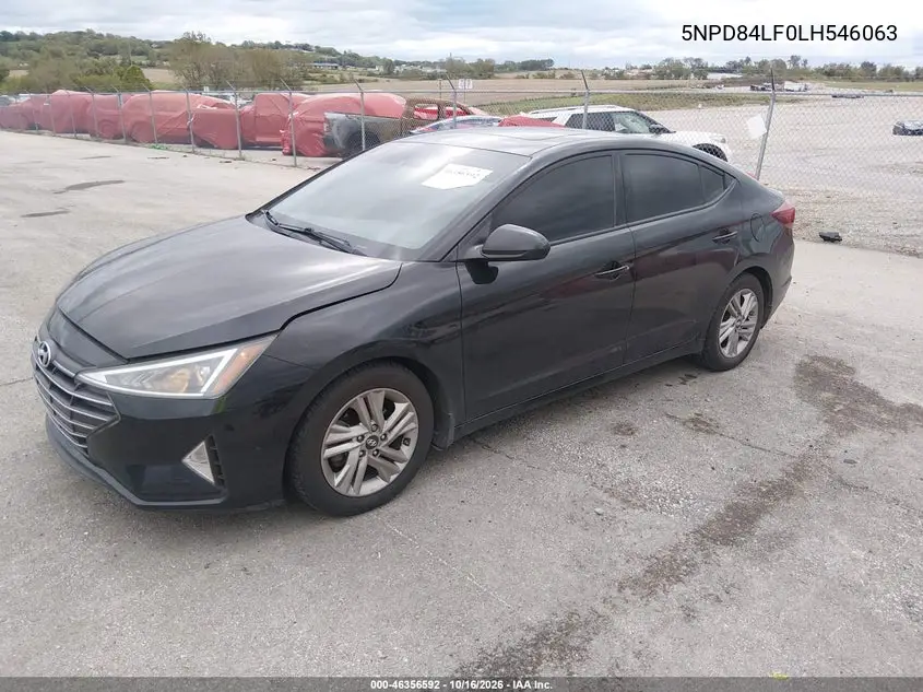2020 HYUNDAI ELANTRA VIN 5NPD84LF0LH546063 — фото 2