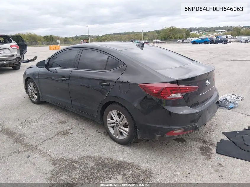 2020 HYUNDAI ELANTRA VIN 5NPD84LF0LH546063 — фото 3
