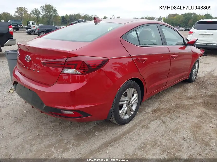 2020 HYUNDAI ELANTRA VIN KMHD84LF7LU948809 — фото 4