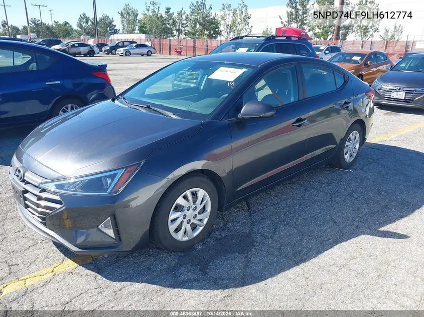 2020 HYUNDAI ELANTRA VIN 5NPD74LF9LH612774 — фото 2