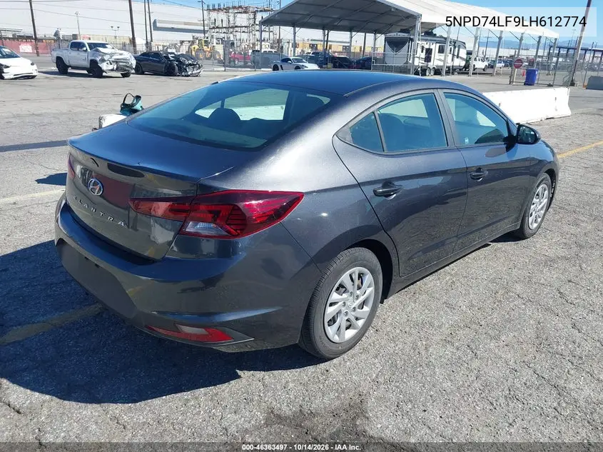 2020 HYUNDAI ELANTRA VIN 5NPD74LF9LH612774 — фото 4