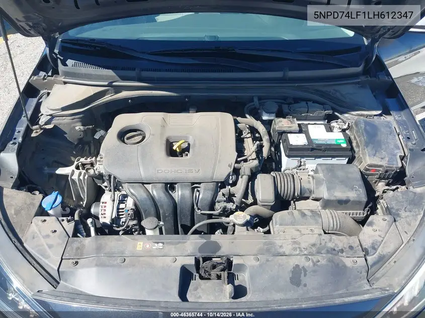 2020 HYUNDAI ELANTRA VIN 5NPD74LF1LH612347 — фото 10