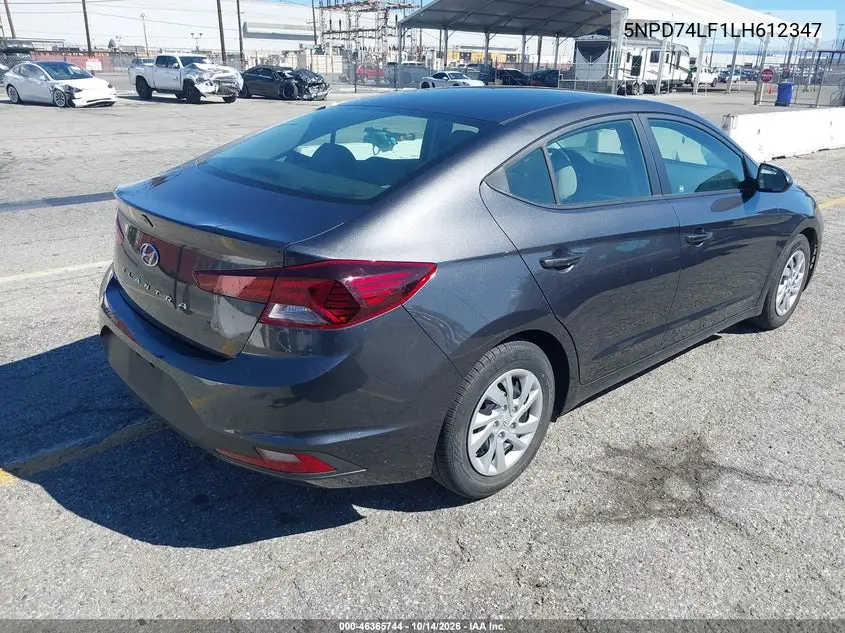 2020 HYUNDAI ELANTRA VIN 5NPD74LF1LH612347 — фото 4
