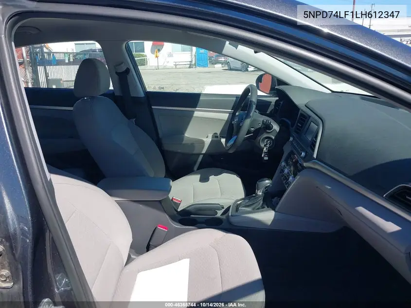 2020 HYUNDAI ELANTRA VIN 5NPD74LF1LH612347 — фото 5
