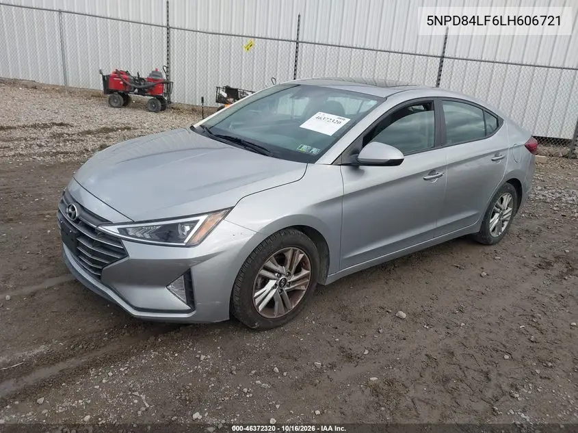 2020 HYUNDAI ELANTRA VIN 5NPD84LF6LH606721 — фото 2