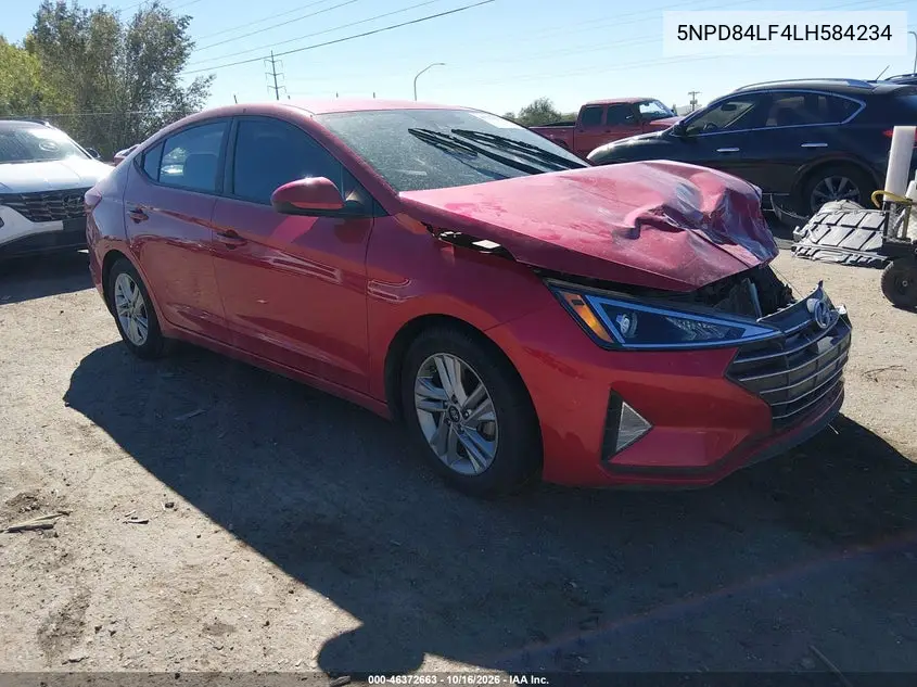 HYUNDAI ELANTRA 2020, VIN 5NPD84LF4LH584234