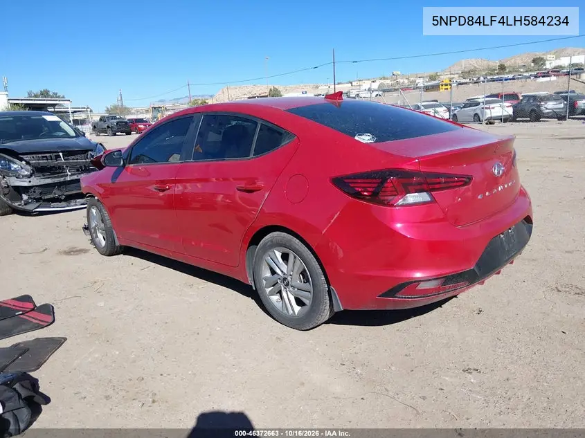 2020 HYUNDAI ELANTRA VIN 5NPD84LF4LH584234 — фото 3