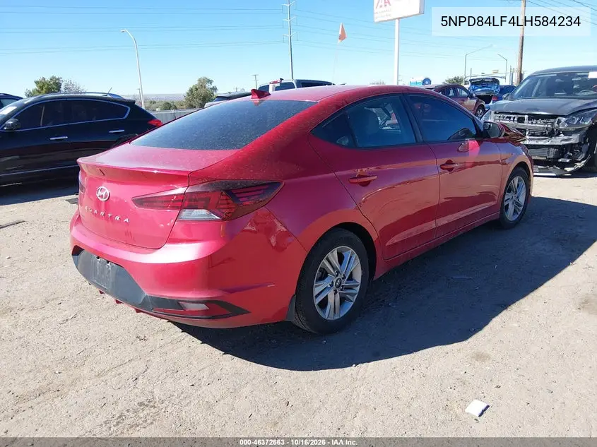 2020 HYUNDAI ELANTRA VIN 5NPD84LF4LH584234 — фото 4