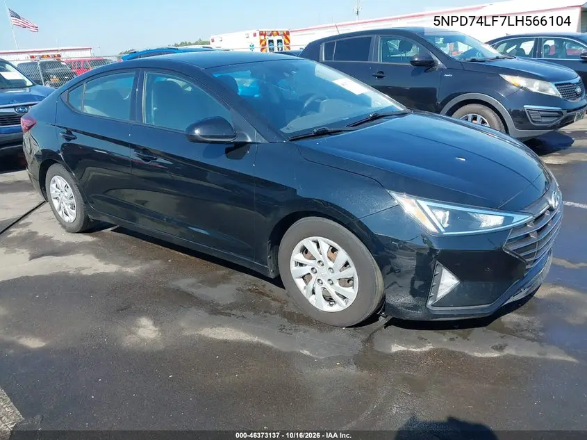 HYUNDAI ELANTRA 2020, VIN 5NPD74LF7LH566104