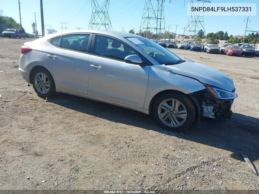 HYUNDAI ELANTRA 2020, VIN 5NPD84LF9LH537331