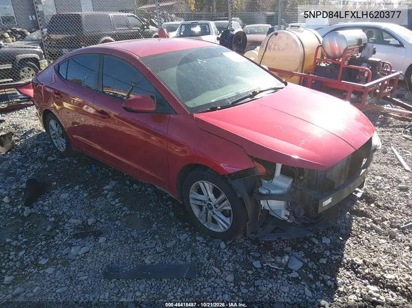 HYUNDAI ELANTRA 2020, VIN 5NPD84LFXLH620377