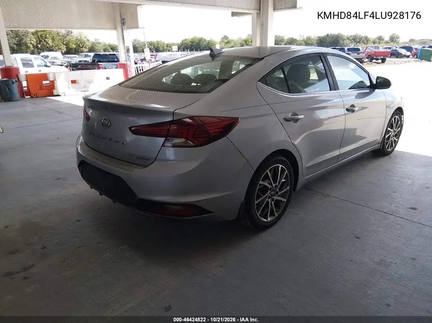 2020 HYUNDAI ELANTRA VIN KMHD84LF4LU928176 — фото 4