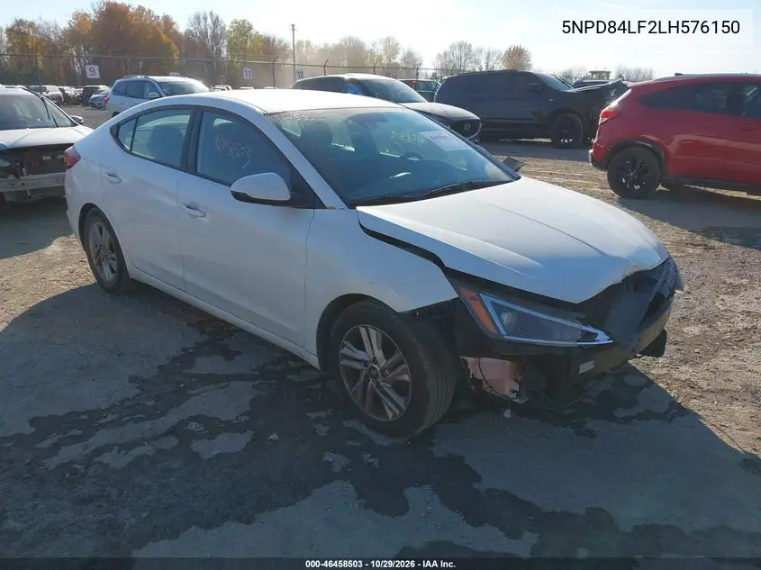 HYUNDAI ELANTRA 2020, VIN 5NPD84LF2LH576150