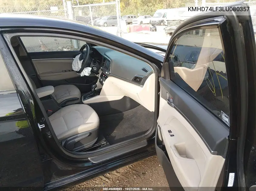 2020 HYUNDAI ELANTRA VIN KMHD74LF3LU080357 — фото 5