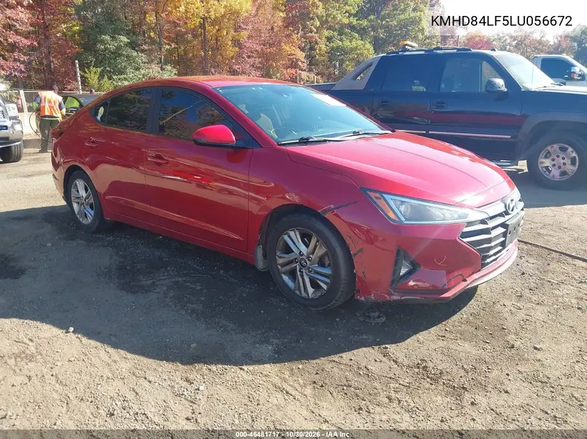 HYUNDAI ELANTRA 2020, VIN KMHD84LF5LU056672