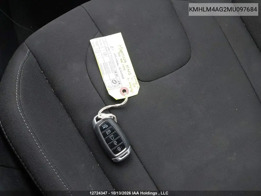 2021 HYUNDAI ELANTRA VIN KMHLM4AG2MU097684 — фото 11