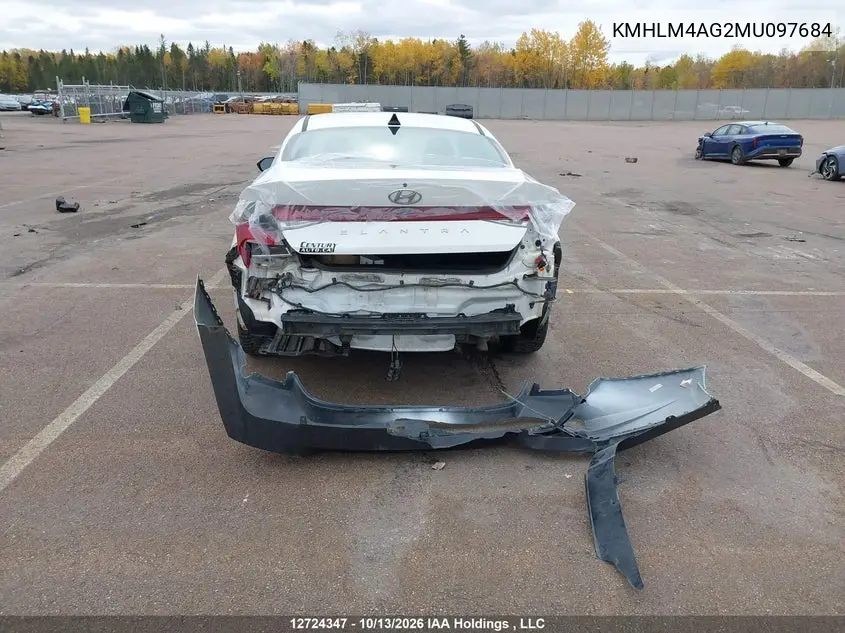 2021 HYUNDAI ELANTRA VIN KMHLM4AG2MU097684 — фото 12