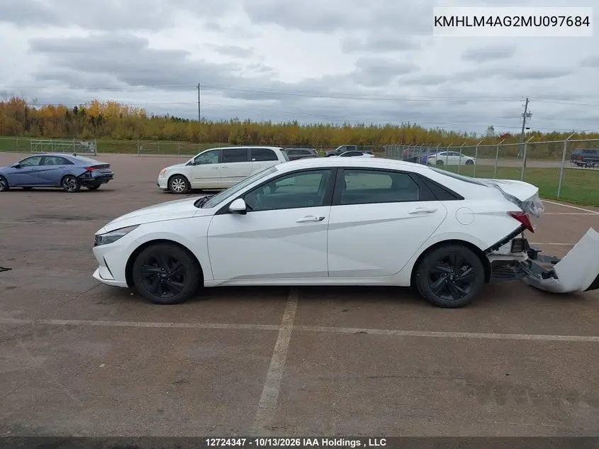 2021 HYUNDAI ELANTRA VIN KMHLM4AG2MU097684 — фото 15
