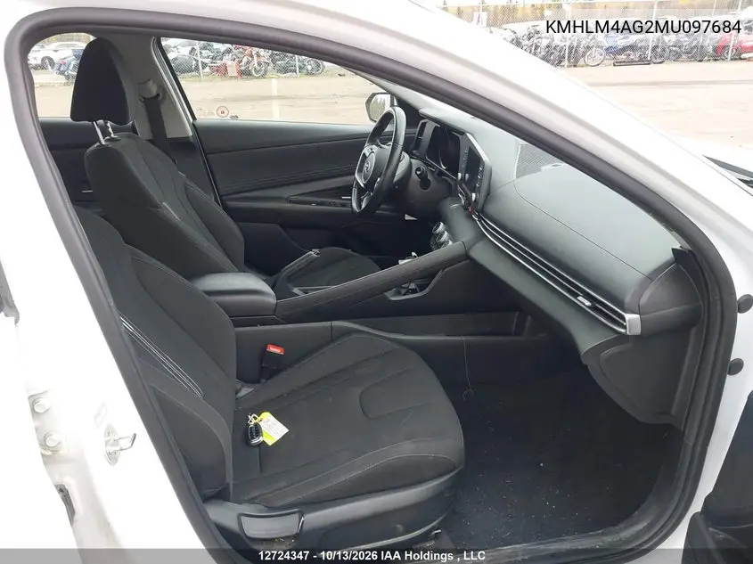 2021 HYUNDAI ELANTRA VIN KMHLM4AG2MU097684 — фото 5