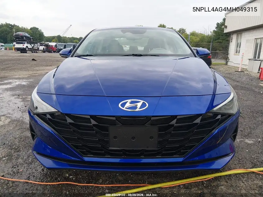 2021 HYUNDAI ELANTRA VIN 5NPLL4AG4MH049315 — фото 12