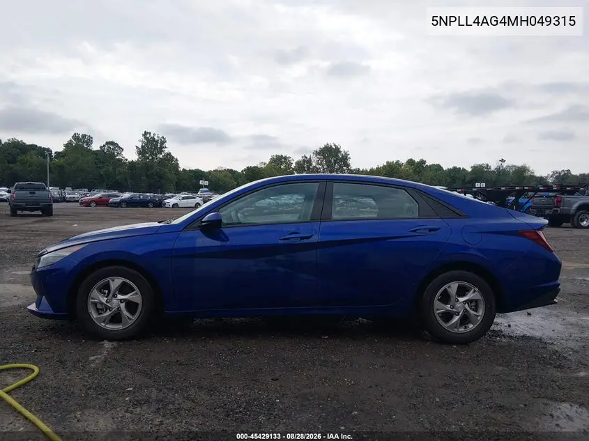 2021 HYUNDAI ELANTRA VIN 5NPLL4AG4MH049315 — фото 14